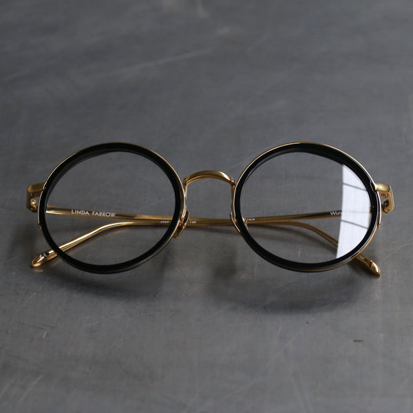 LINDA FARROW LFL1119C4OPT-HEIJIN Watson Black/Gold Frame Glasses